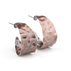 Paparazzi Put Your Best Face Forward Copper Hoop Earrings